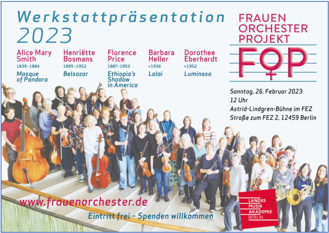 Konzertplakat Frauenorchesterprojekt 2023 © Michael Hempel